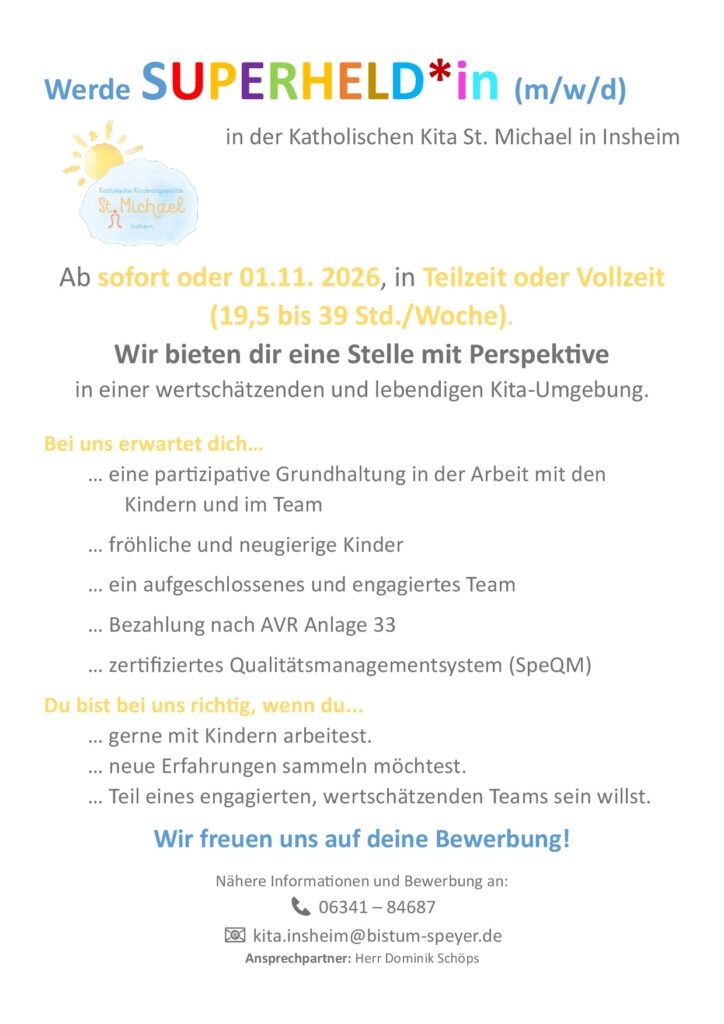 Werde Kita- Superheld*in