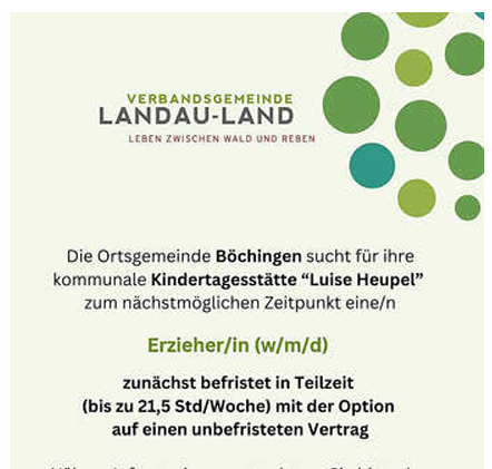 Pädagogische Fachkraft gesucht